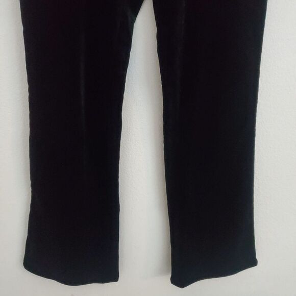 Lauren Ralph Lauren Velvet Bootcut Jeans 6 Black Vintage Grunge Goth Boho - Picture 6 of 12